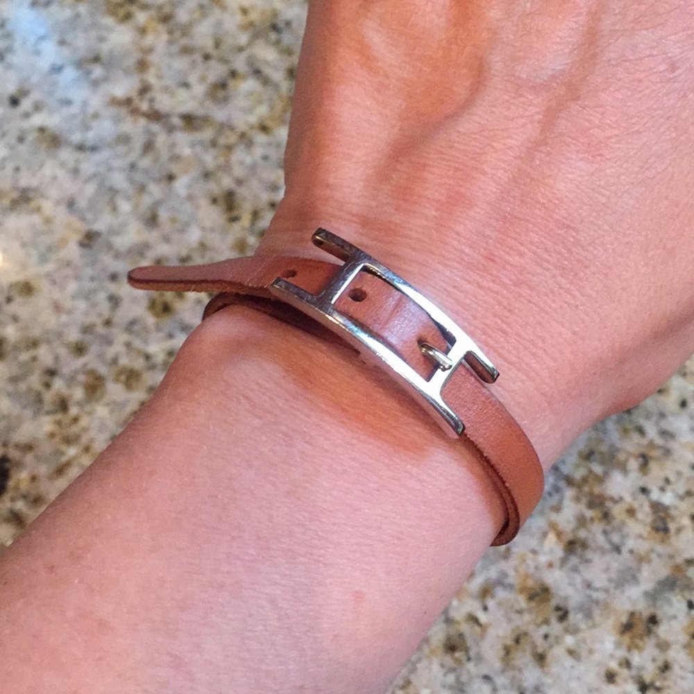 Hermès Behapi Simple Tour Leather Bracelet